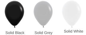 Solid Black Solid Grey Solid White