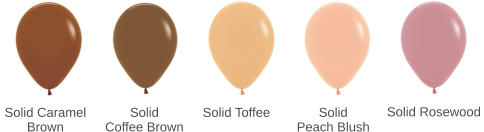 Solid Toffee Solid Coffee Brown Solid Caramel Brown Solid Peach Blush Solid Rosewood