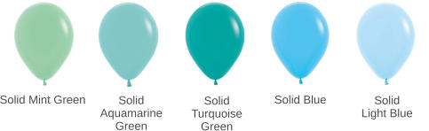 Solid Light Blue Solid AquamarineGreen Solid TurquoiseGreen Solid Blue Solid Mint Green