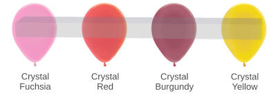 Crystal Fuchsia Crystal Red Crystal Burgundy Crystal Yellow