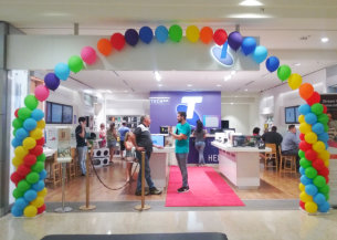 P15. Telstra Rainbow arch - product launch