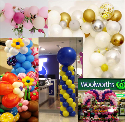 All these latex balloon displays are environmentally POSITIVE.