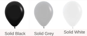 Solid Black Solid Grey Solid White