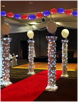 Hanging chains - save money - air-filled .. no Helium